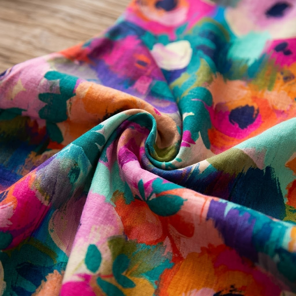 Florenza – Women's Painterly Floral Midi Dress