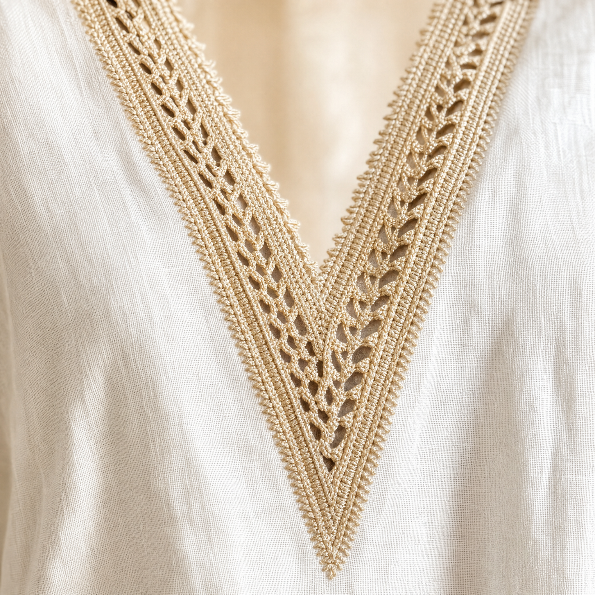 Lunavia – Women's Crochet V-Neck Set