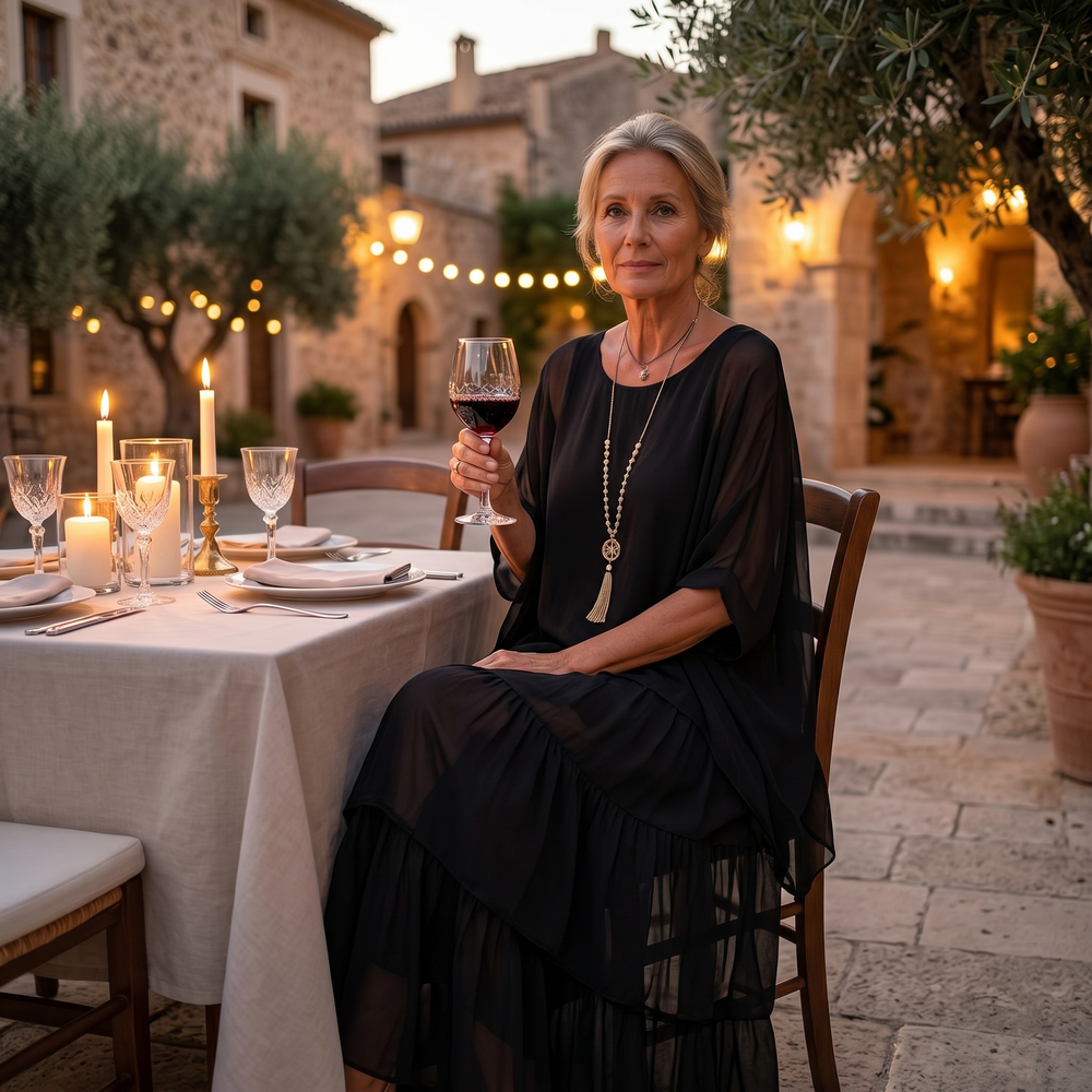 Marella – Women's Elegant Tiered Dress for Events