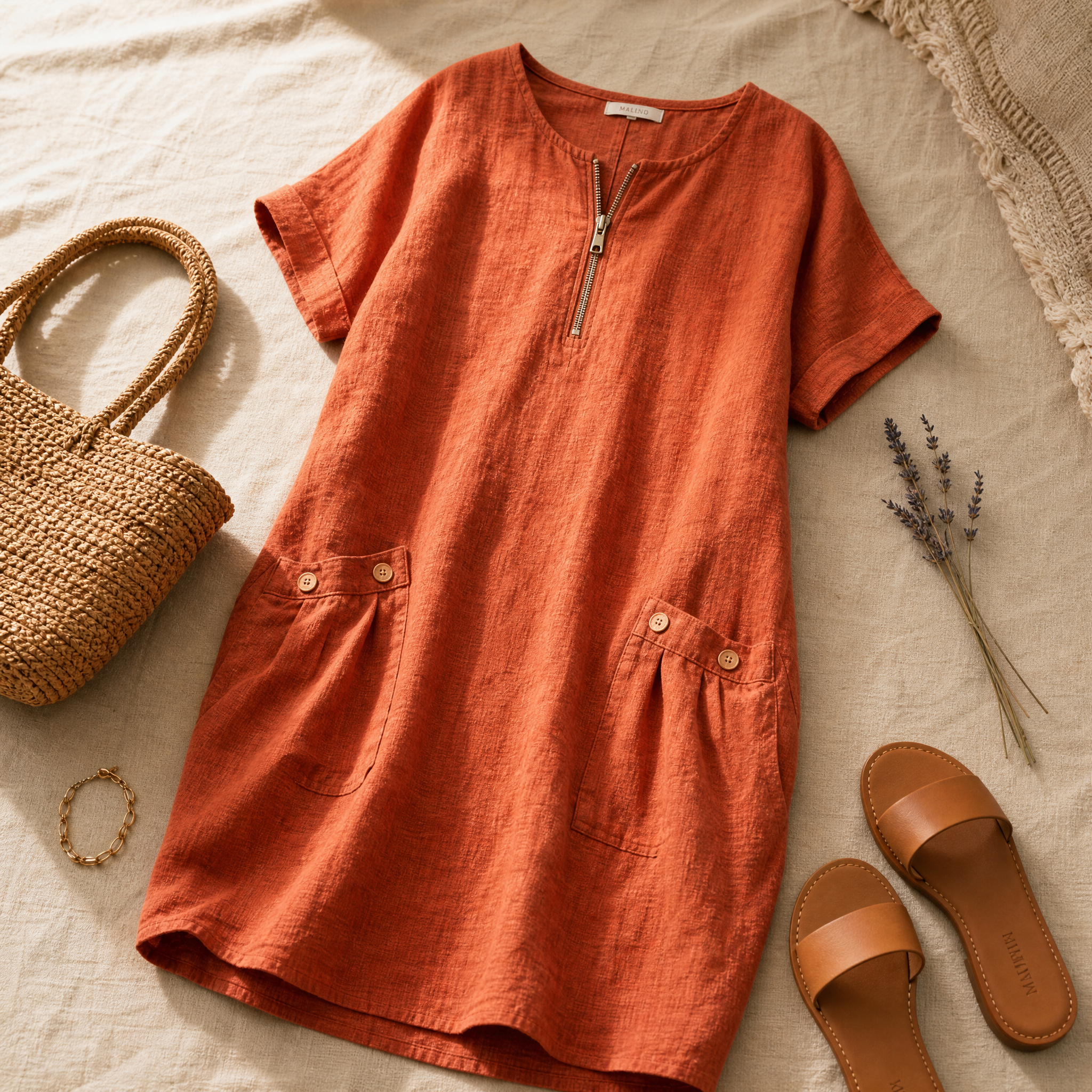 Solenza™ – Breezy Summer Dress with Pockets