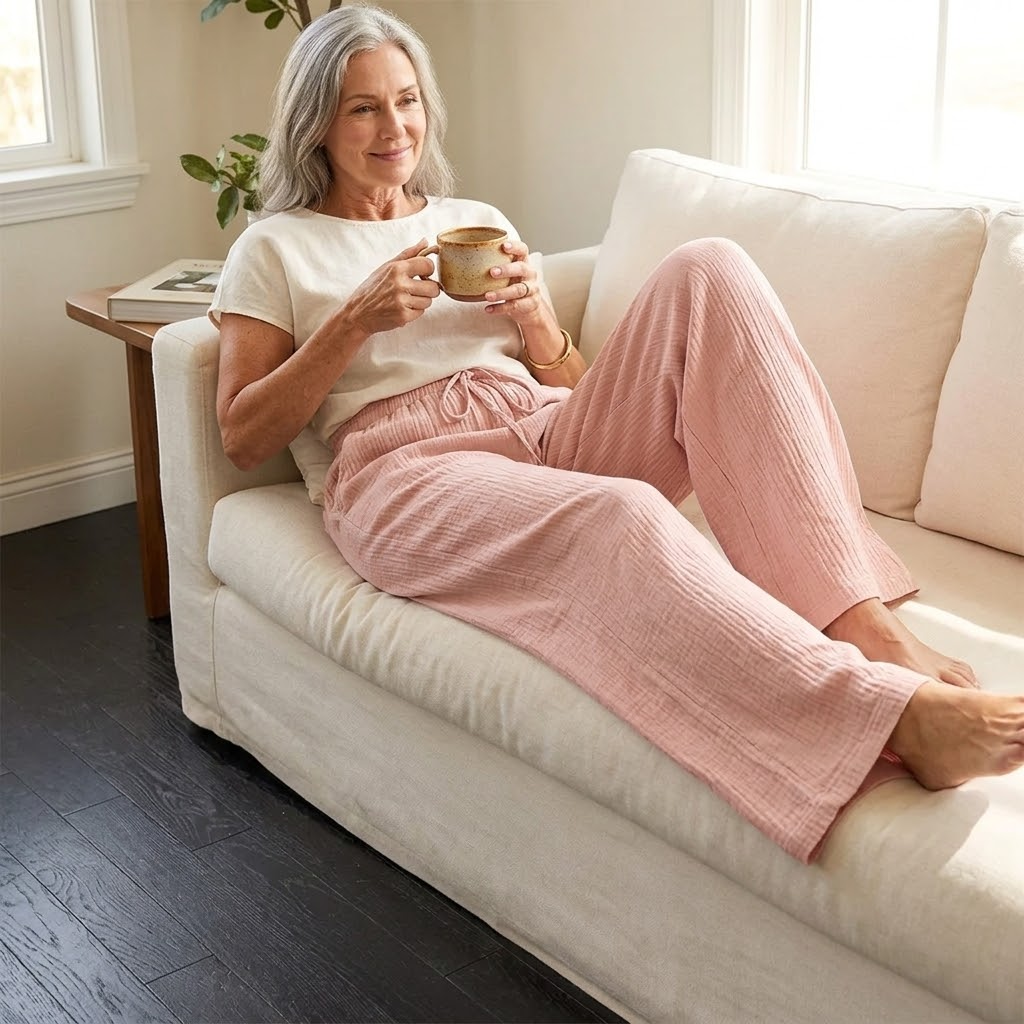 Waverly – Crinkle Textured Wide Leg Pants