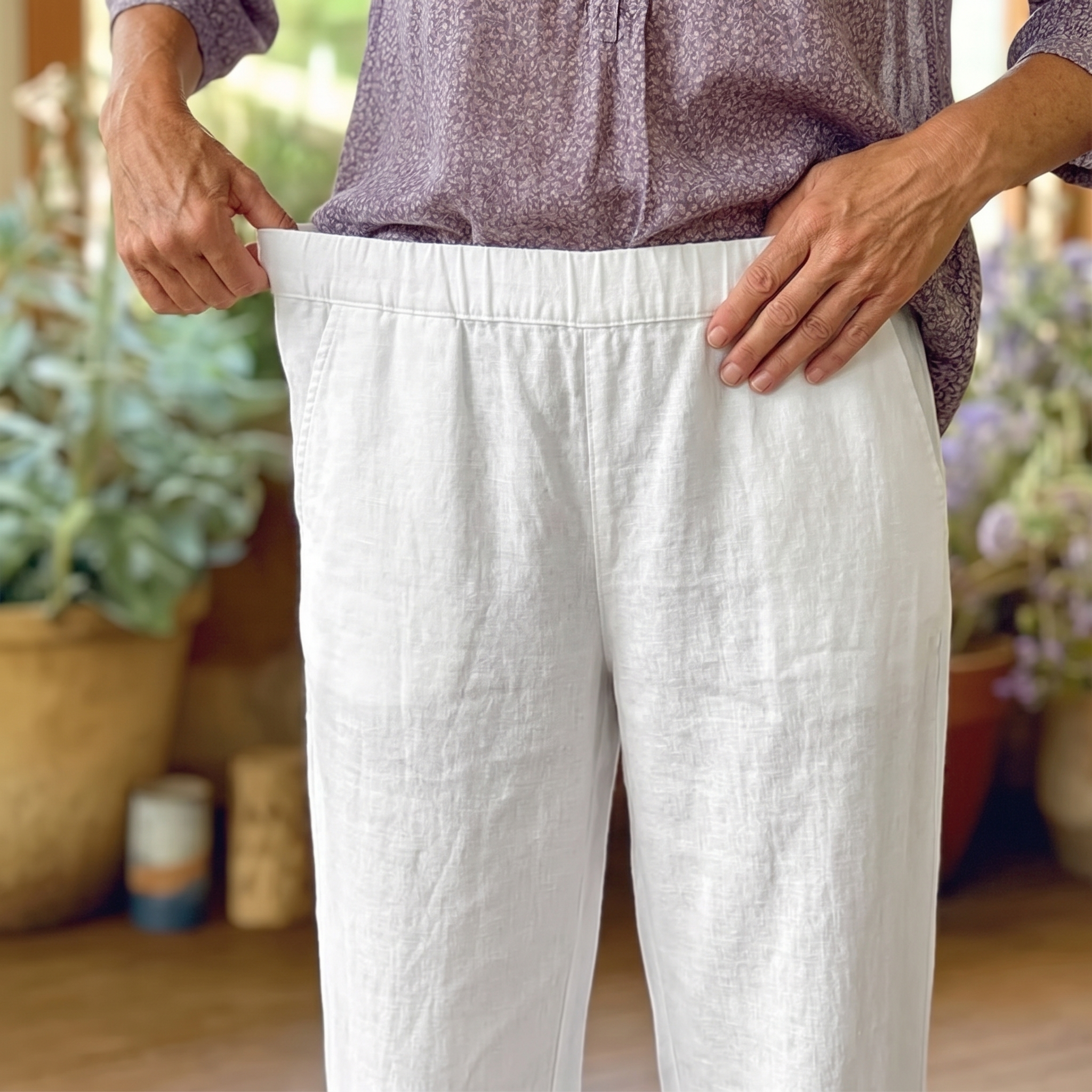 Womee – Women's Soft-Stretch Cropped Pants