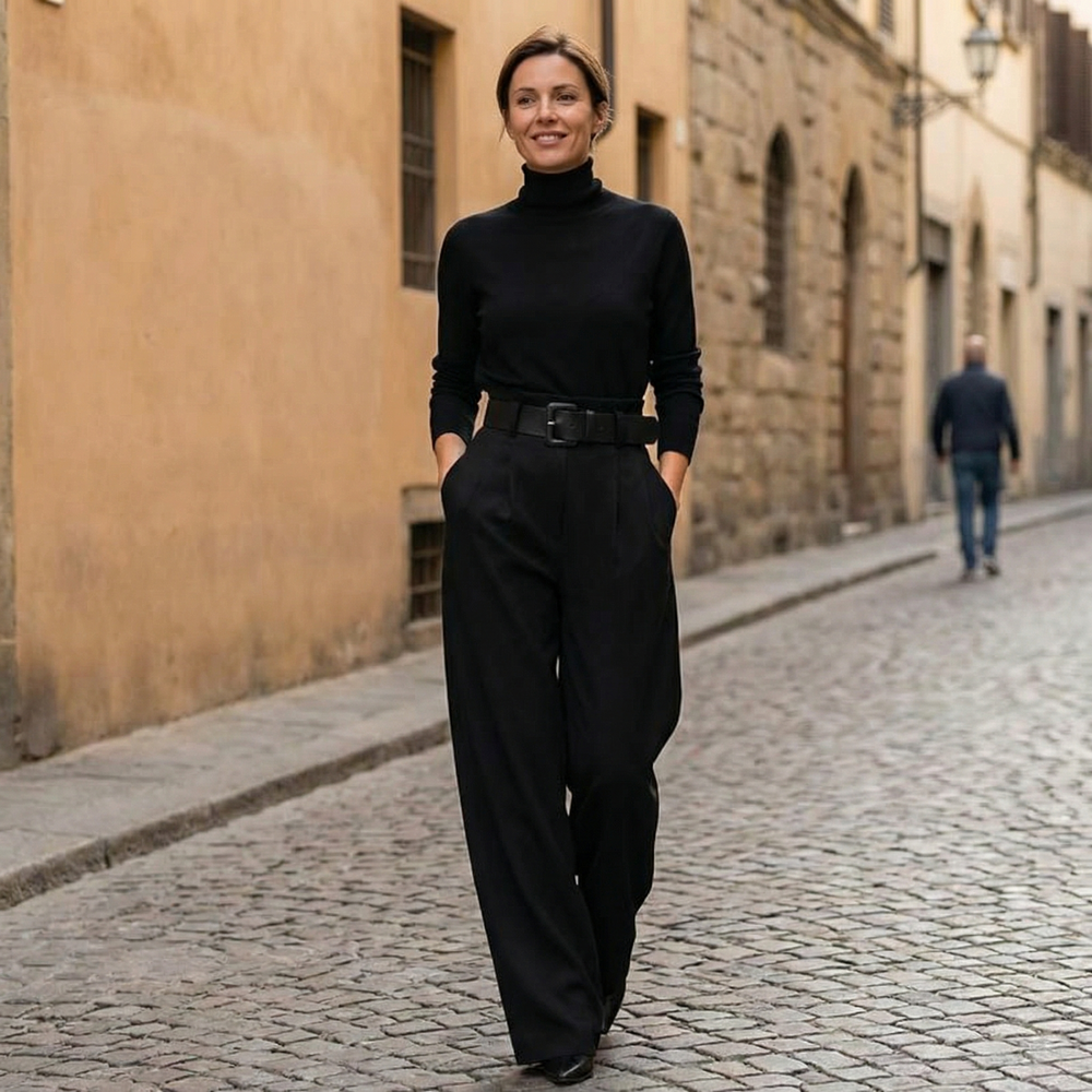Vesaire – Belted Two Piece Matching Set