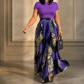 Mireya – Women's Bold Print Wide-Leg Two-Piece Set