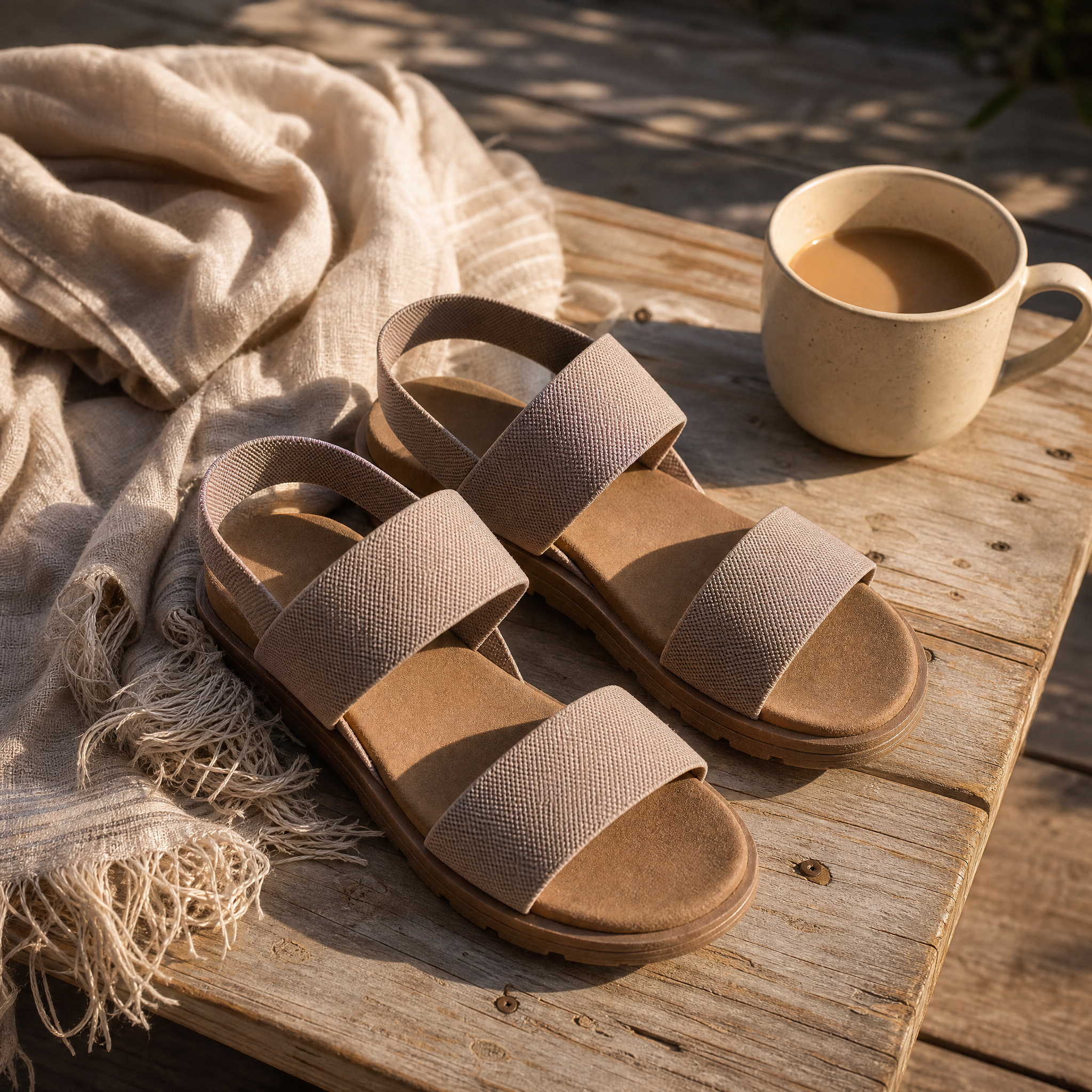 Mirelle – Stretch-Strap Walking Sandals