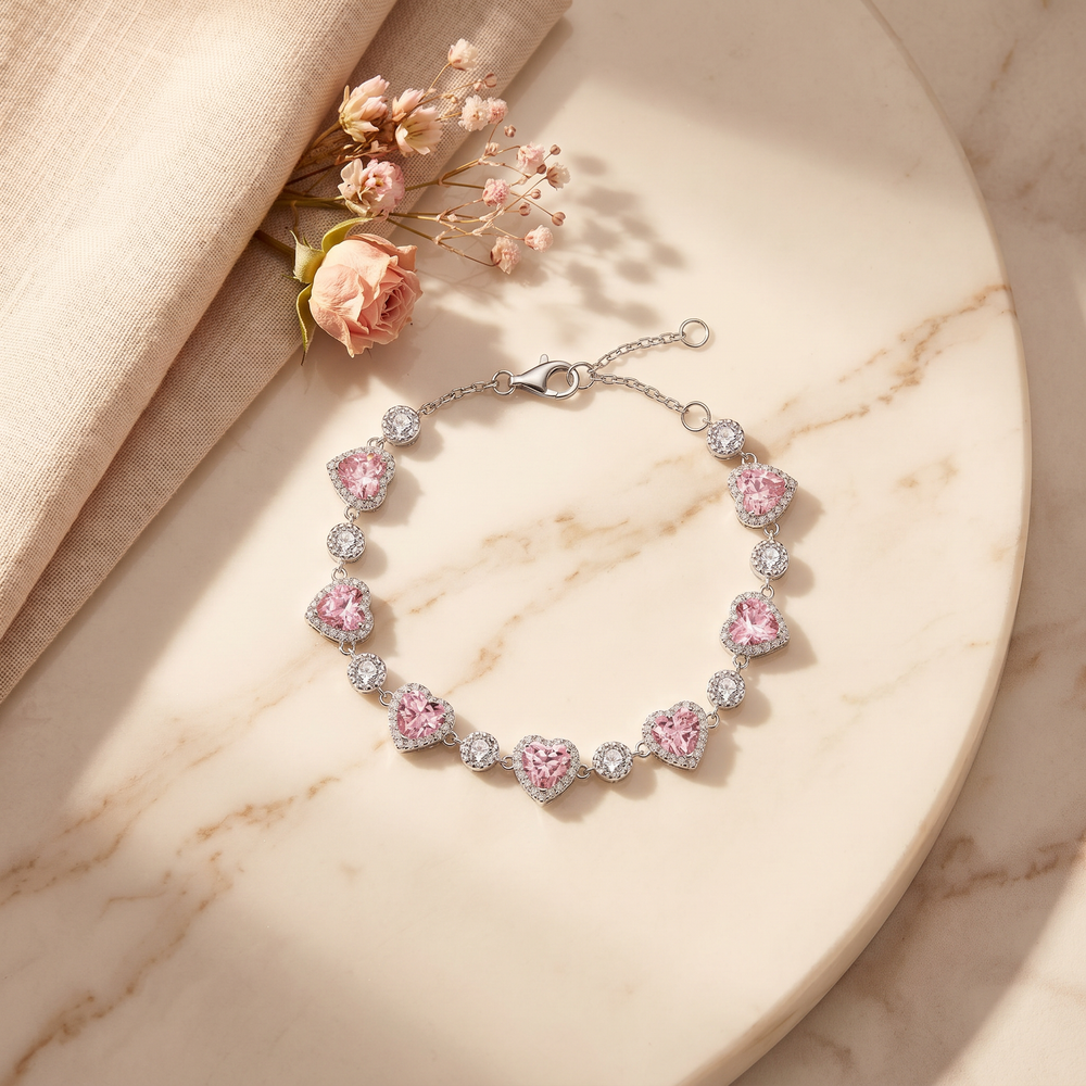 Lunavia – Heart Crystal Halo Bracelet