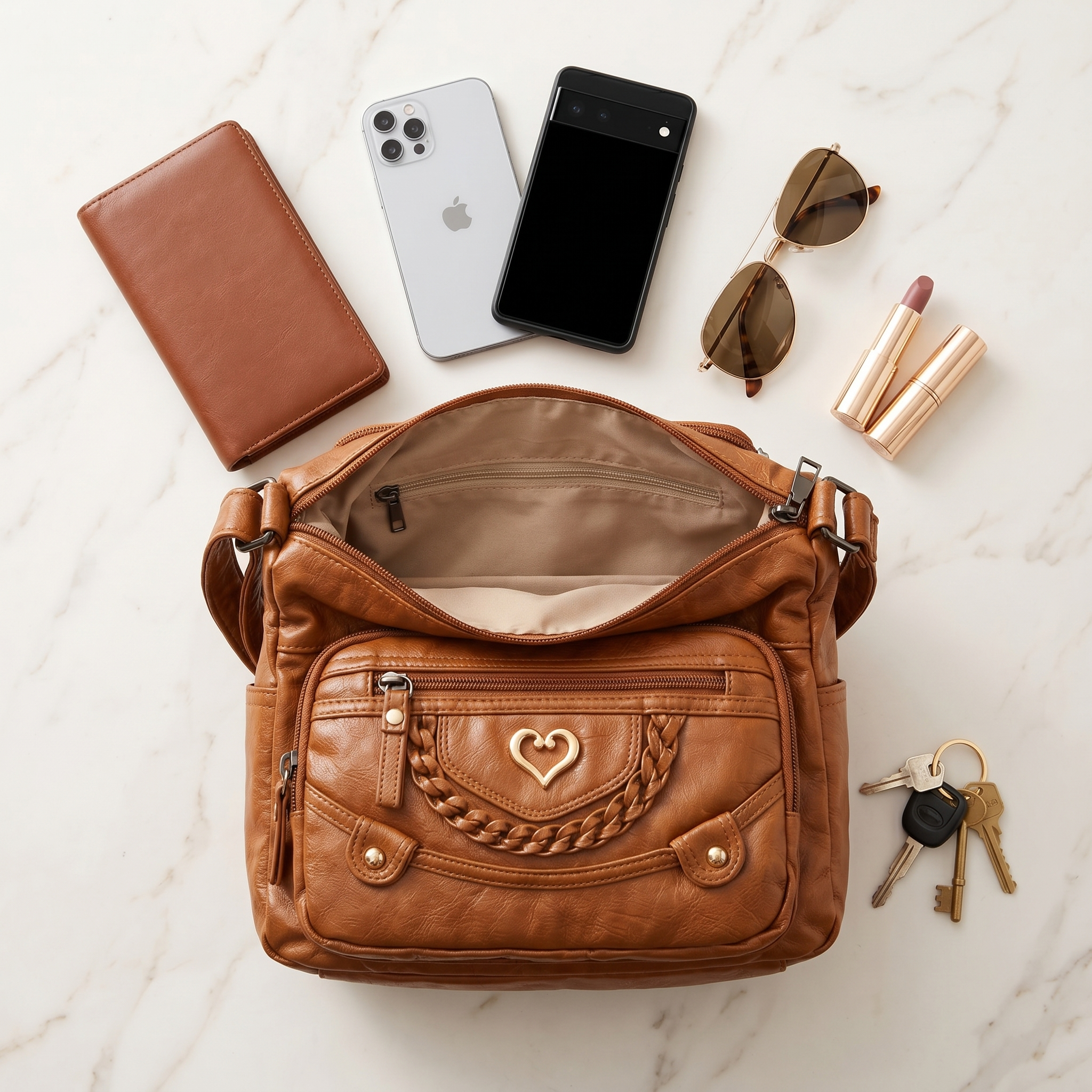 Veluna – Multi-Pocket Crossbody Bag for Everyday Carry