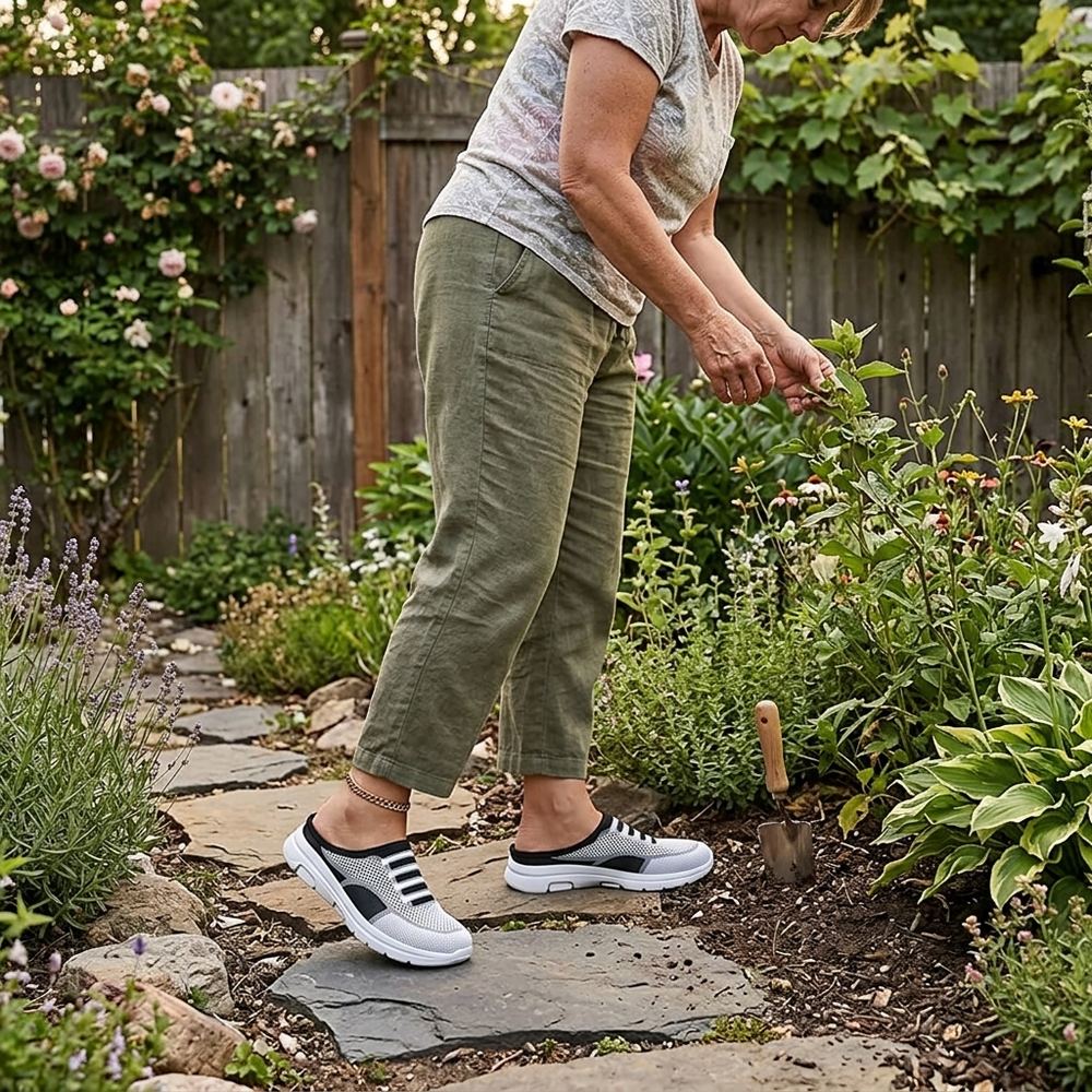 Stepvana – Breathable Air Cushion Slip On Mules for Women