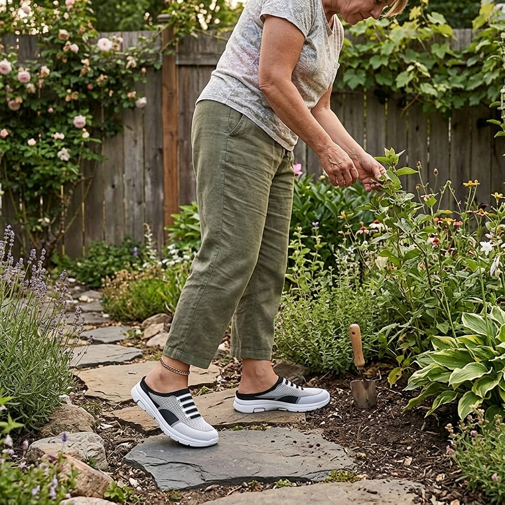 Stepvana – Breathable Air Cushion Slip On Mules for Women