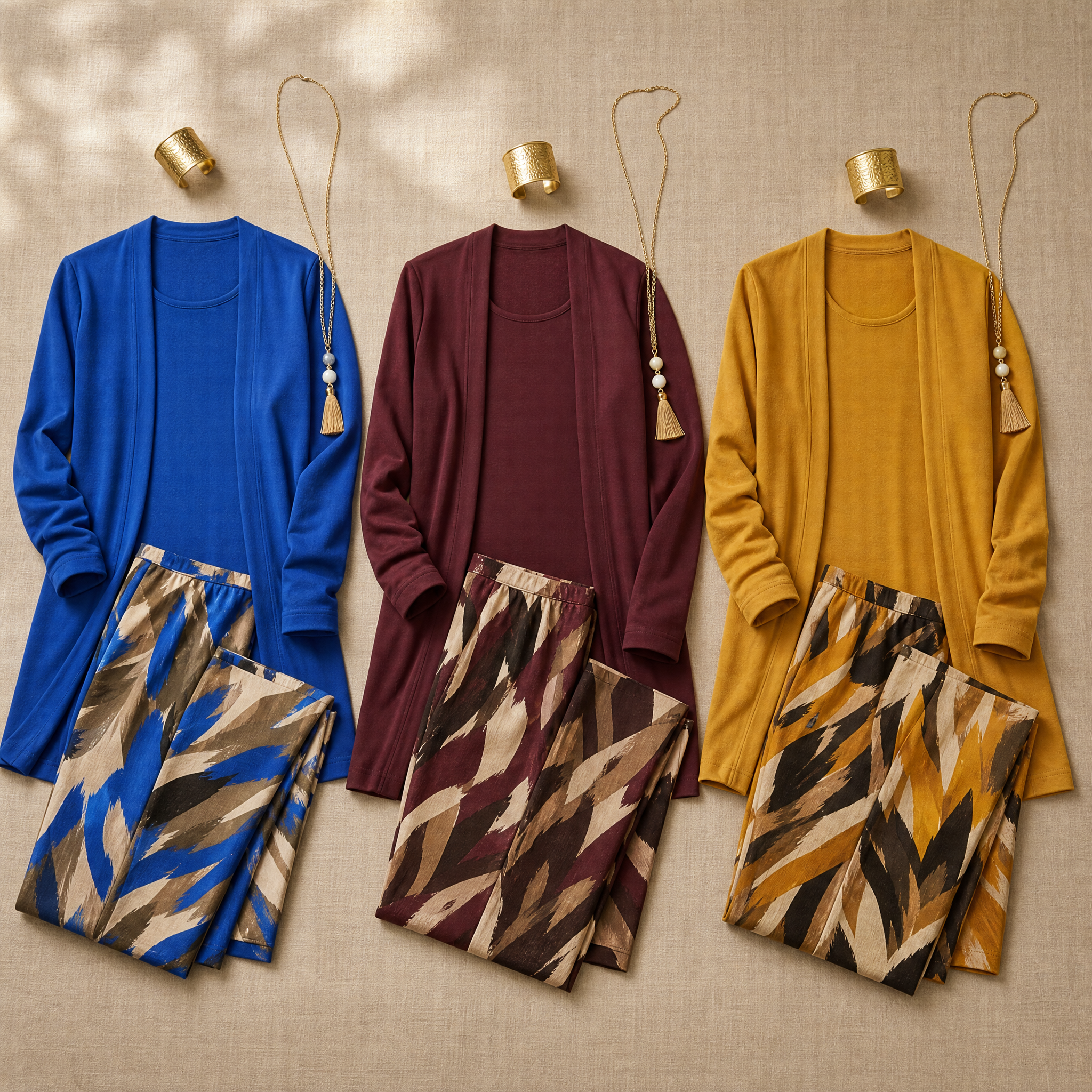 Taylor – Women's Elegant 3-Piece Cardigan Set