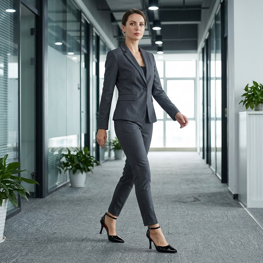Lusoire – Glossy D'Orsay Stiletto Heels for Women