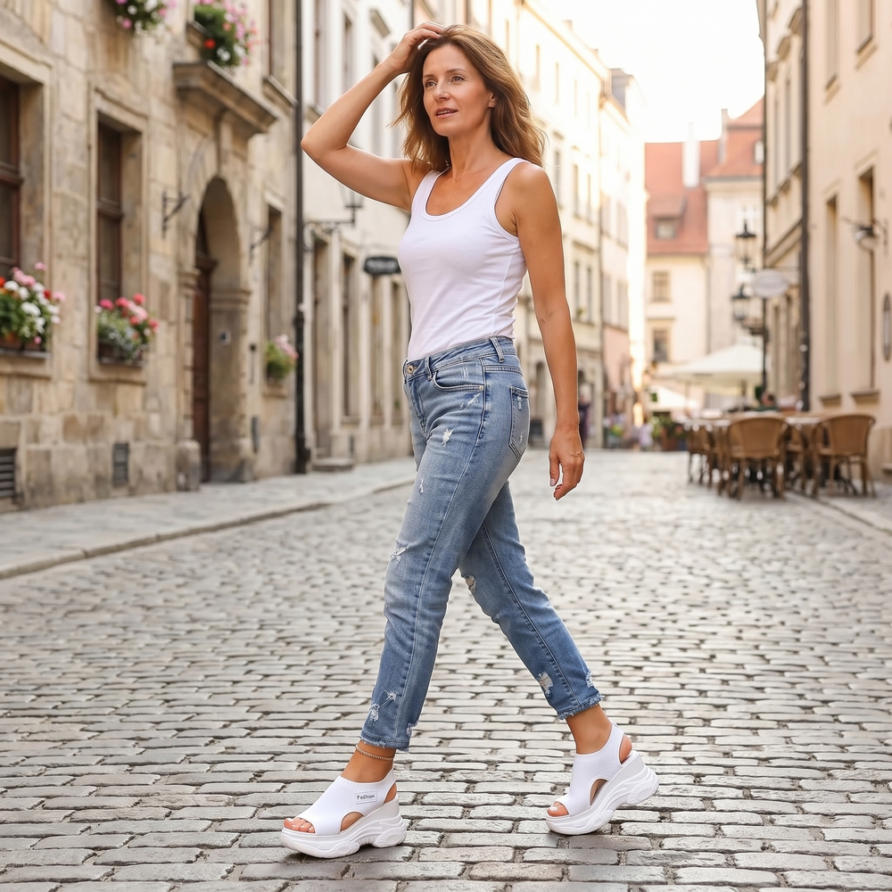 Solavia – Women's Lightweight Summer Wedge Sandals