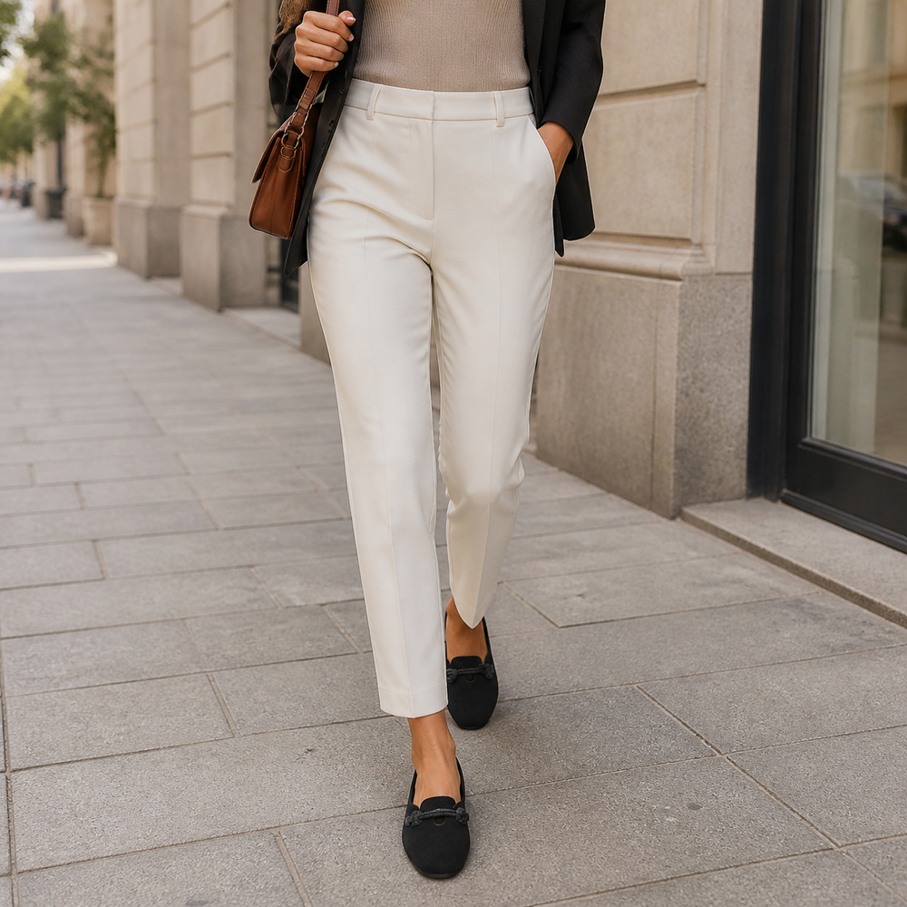 Sollea – Soft Suede Slip-On Flats with Rope Bow