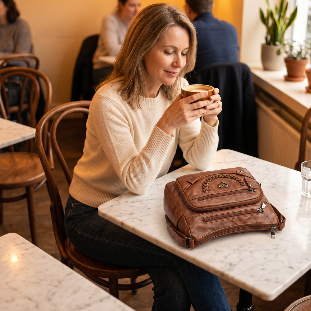 Veluna – Multi-Pocket Crossbody Bag for Everyday Carry