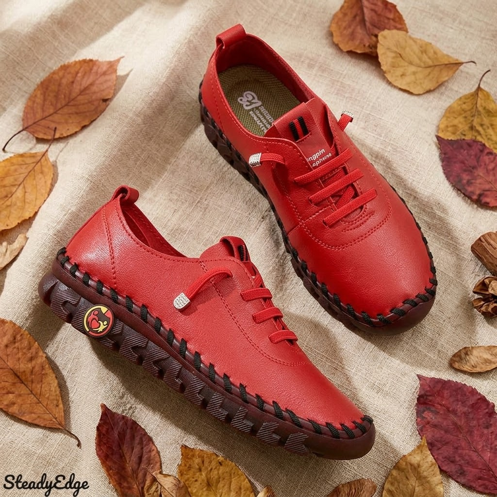 Marlowe – Hand-Stitched PU Loafers for All-Day Comfort
