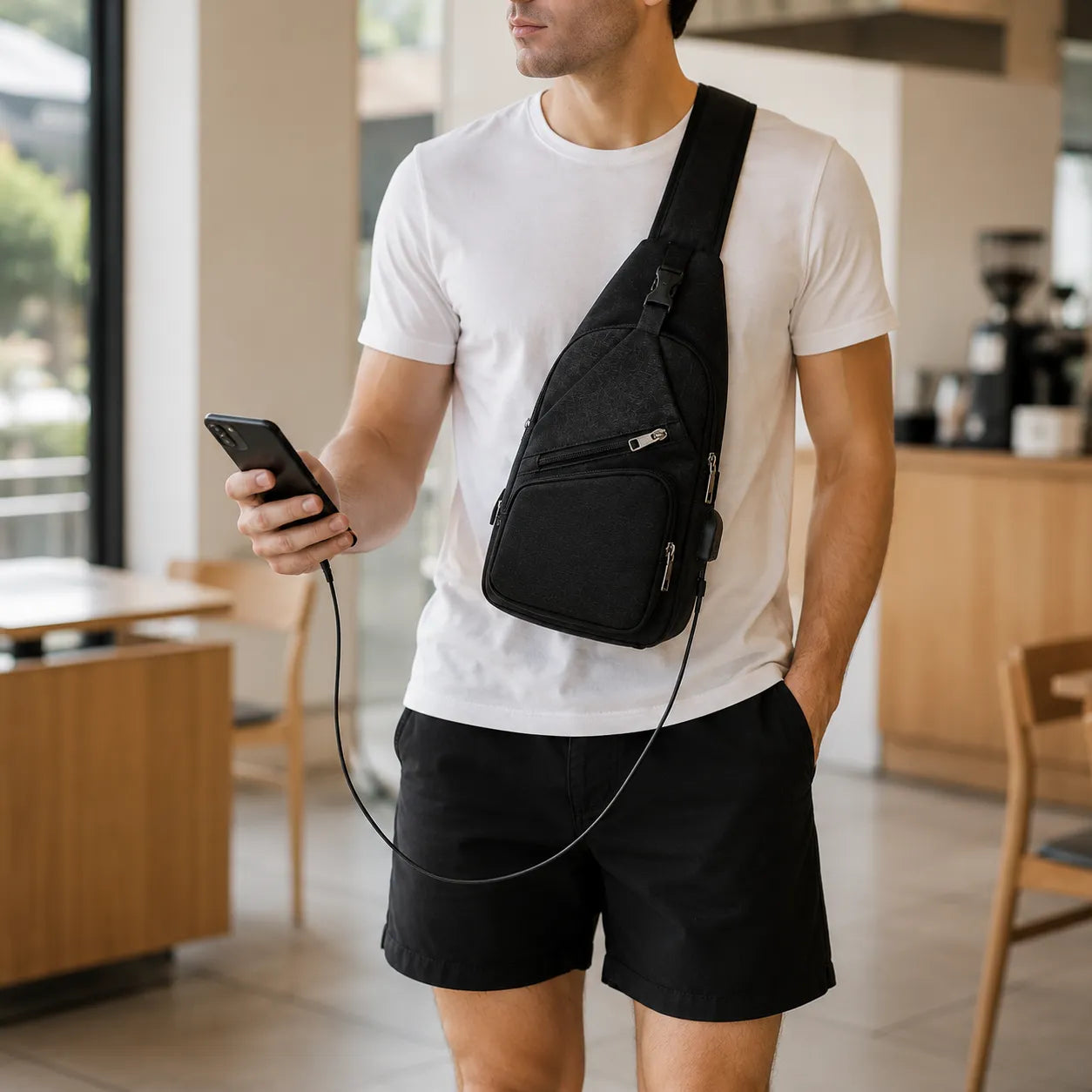Slynx – Crossbody Sling Bag with USB Charging Port