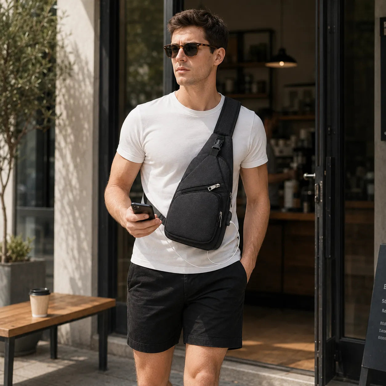 Slynx – Crossbody Sling Bag with USB Charging Port