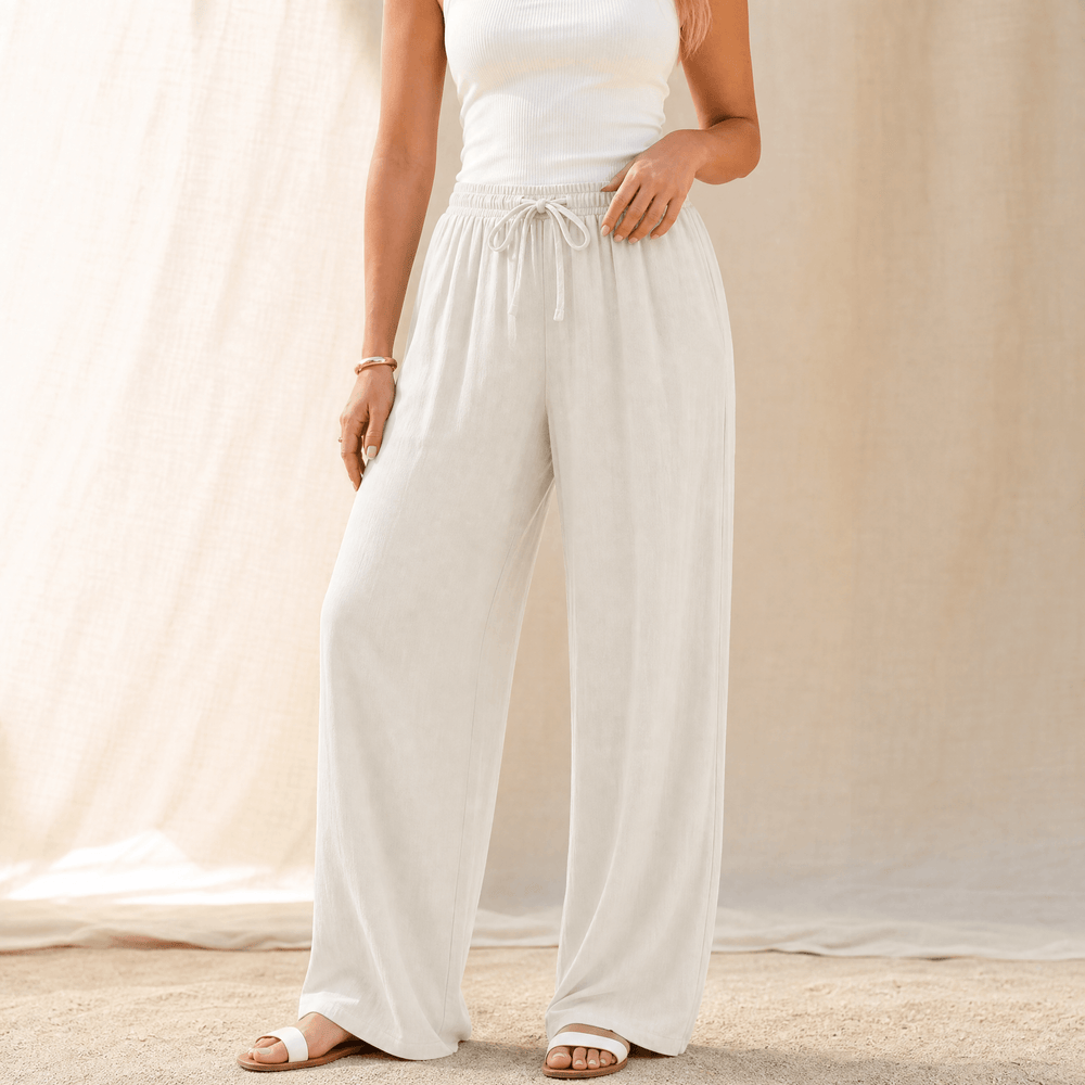 Linavia – Women's Breezy Wide-Leg Pants with Pockets