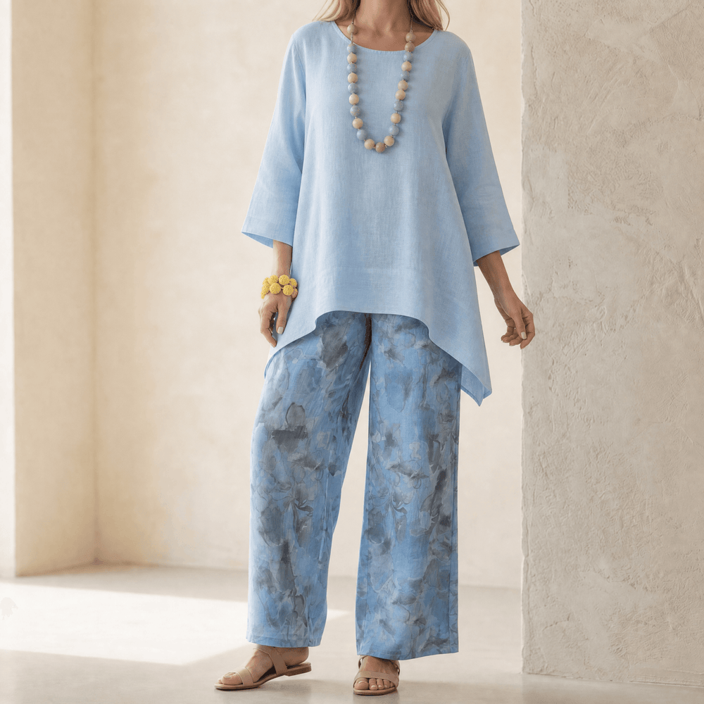 Linova – Women's Artful Linen Two-Piece Set