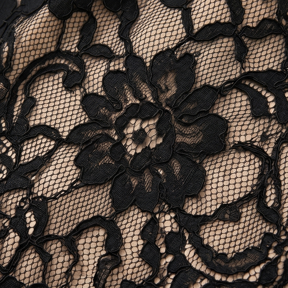 Lunavia™ – Black Lace Midi Dress for Curves