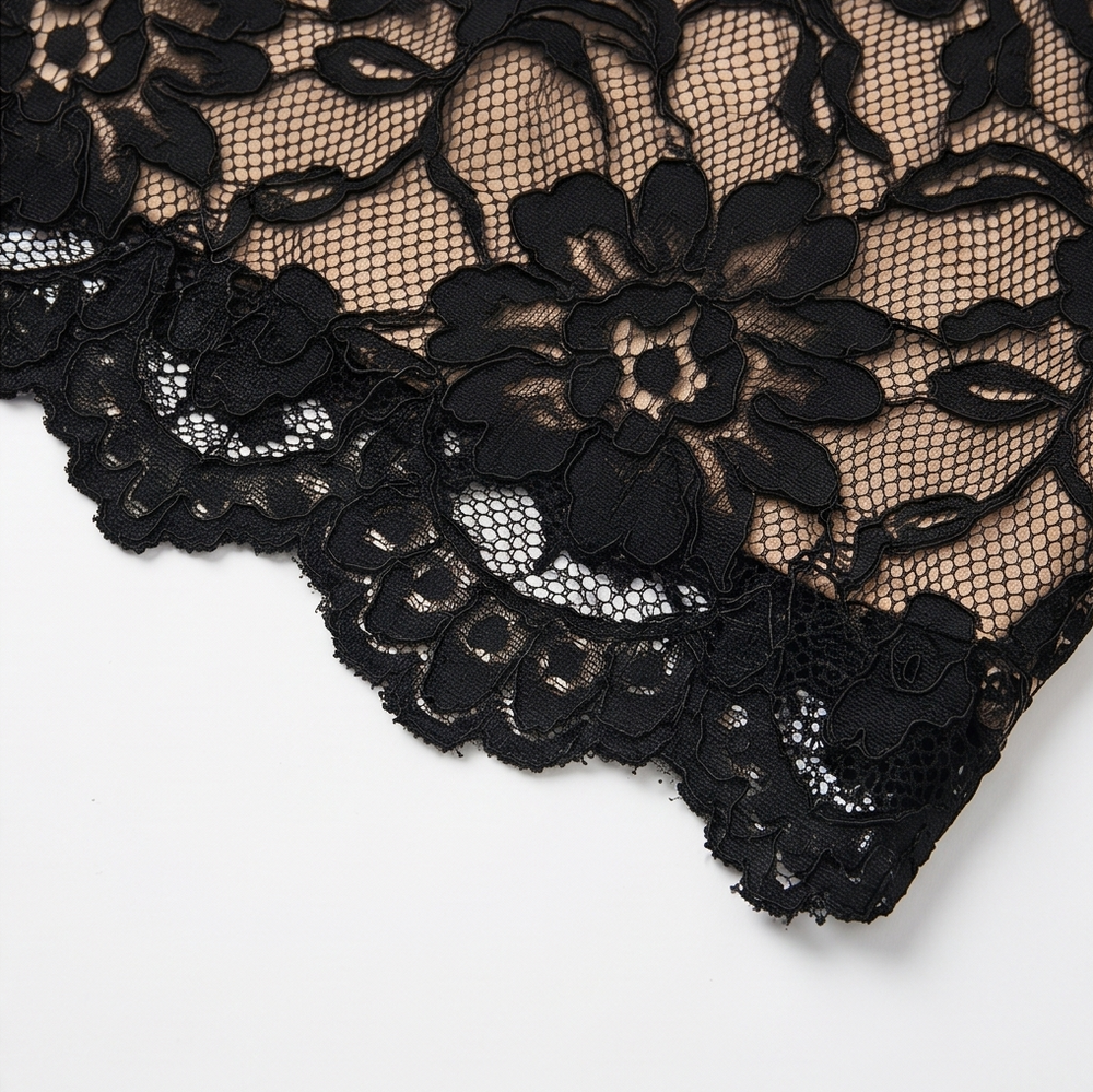 Lunavia™ – Black Lace Midi Dress for Curves