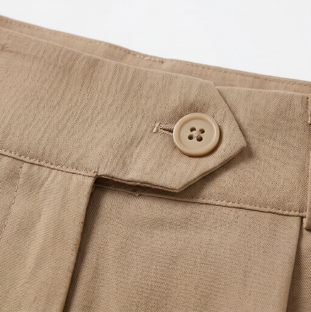 Lunavia™ - High-Waist Pleated Tailored Shorts