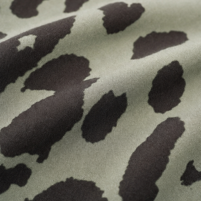 Lunavia – Leopard Print V-Neck Maxi Dress with Pockets, Loose Kaftan Fit, 4 Colors