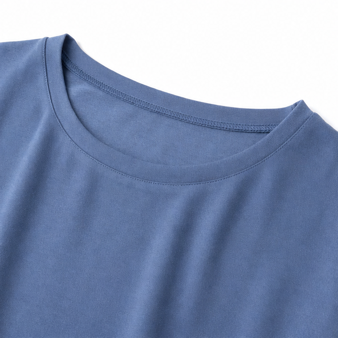 Lunavia – Oversized Boxy Tee with Side Slits, Hip-Length