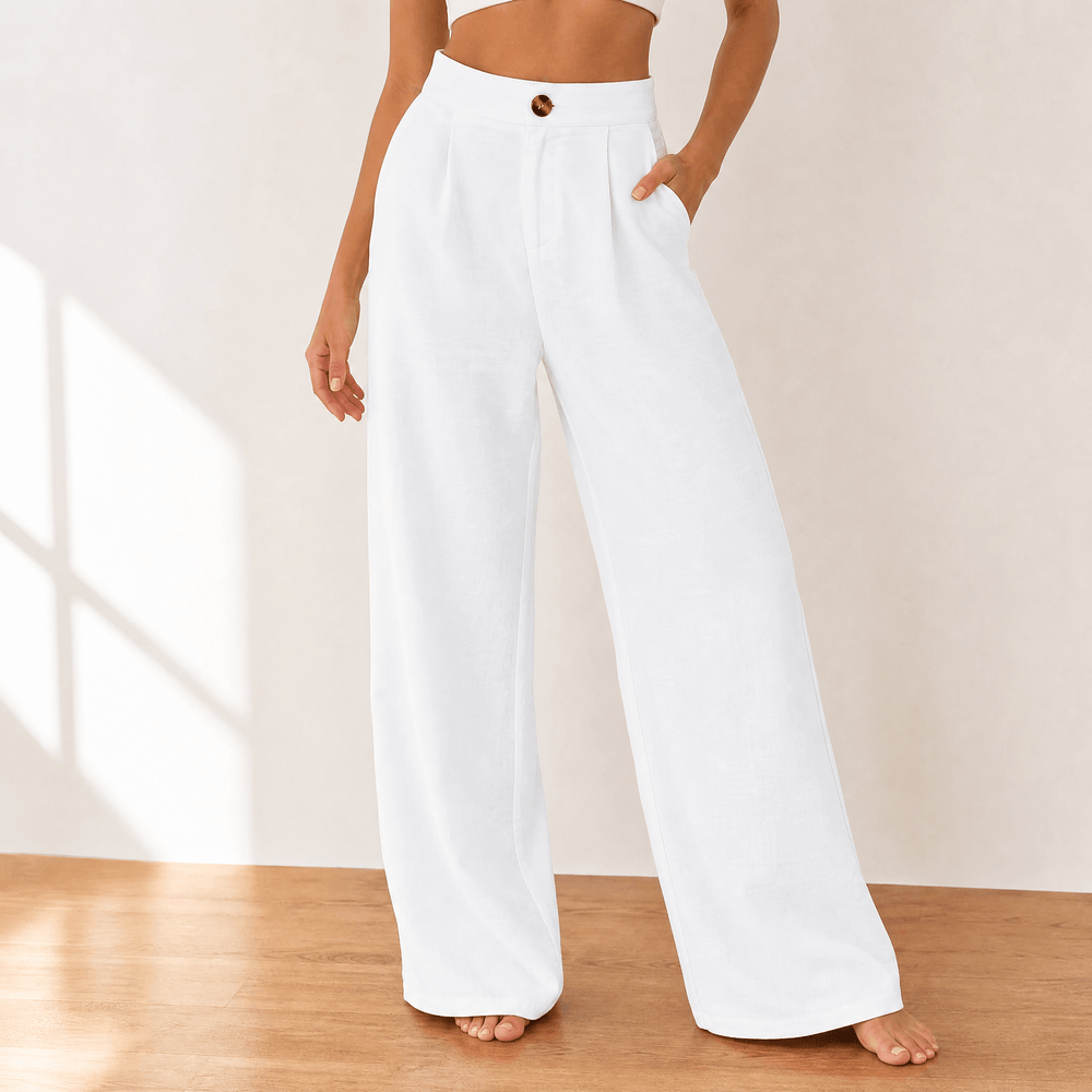 Lunavia – Women's High-Waist Wide-Leg Drape Trousers