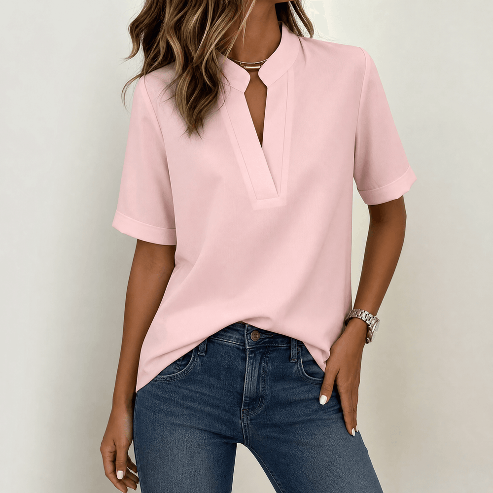 Lunavia – Women's Notch V-Neck Blouse