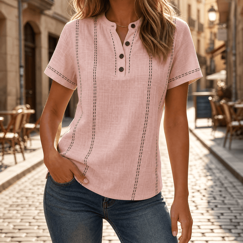 Lunavia – Women's Stitched Henley Top