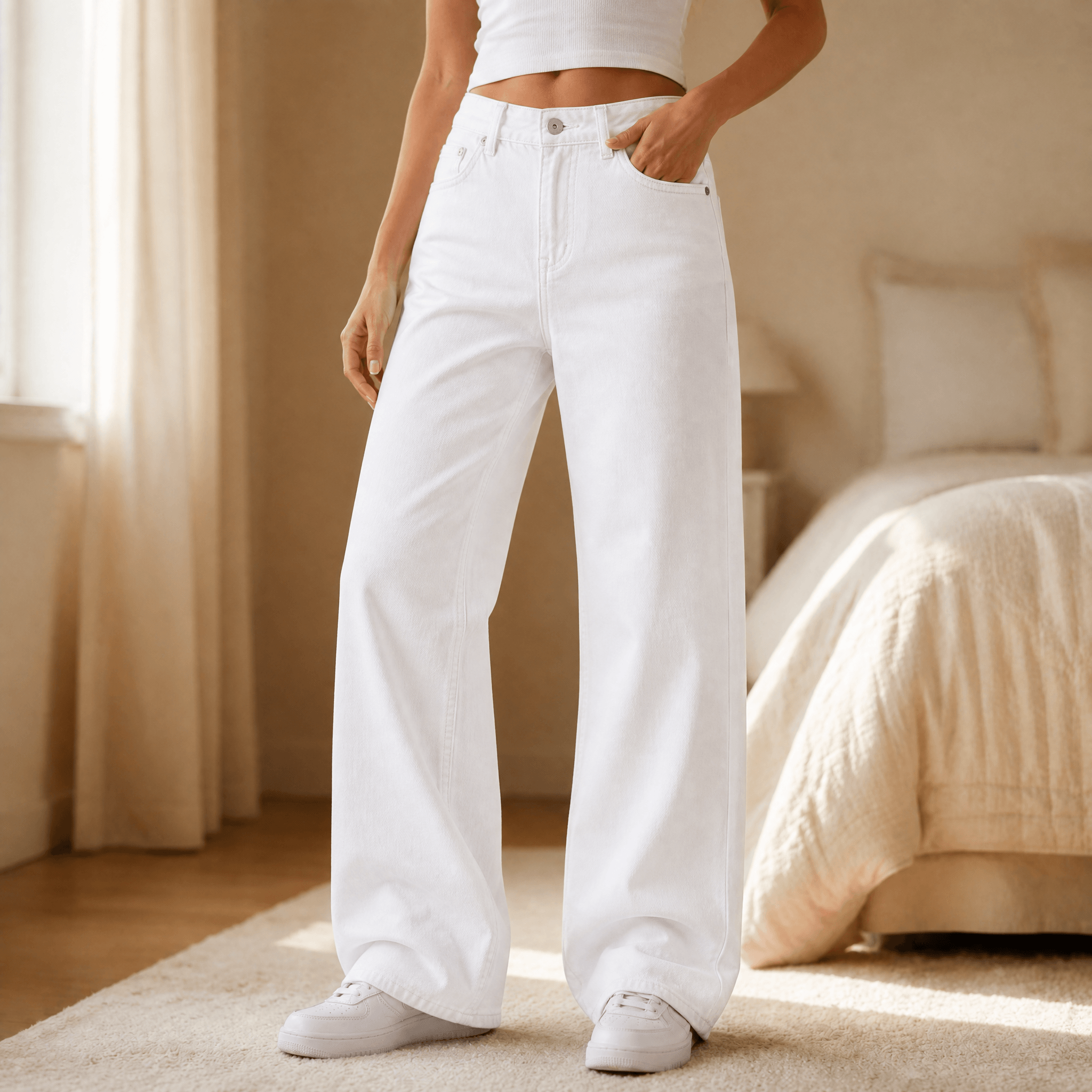 Lunavia – Women's Vintage Relaxed-Fit Wide-Leg Jeans