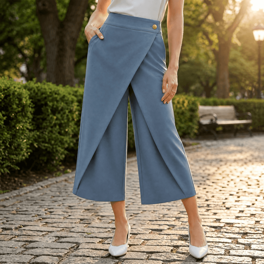 Lunavia™ – Wrap-Front Wide-Leg Pants
