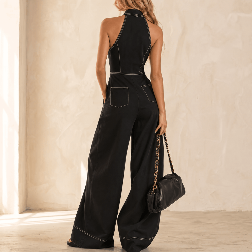 Lunelle – Women's Sculpted Halter Jumpsuit