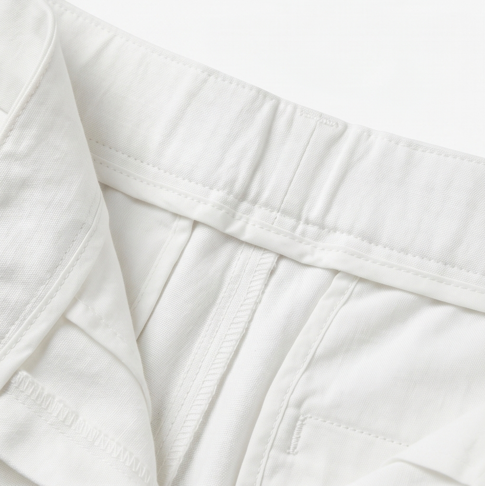 Lunessa™ – Button-Hem Cropped Cotton Pants