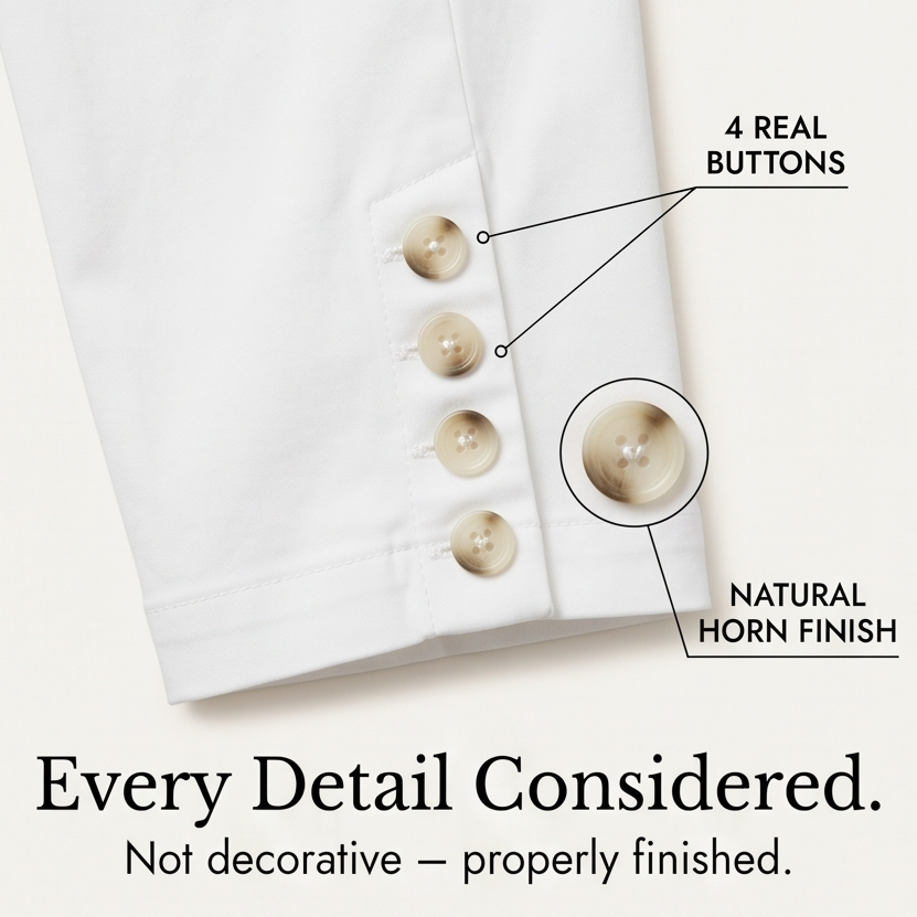 Lunessa™ – Button-Hem Cropped Cotton Pants