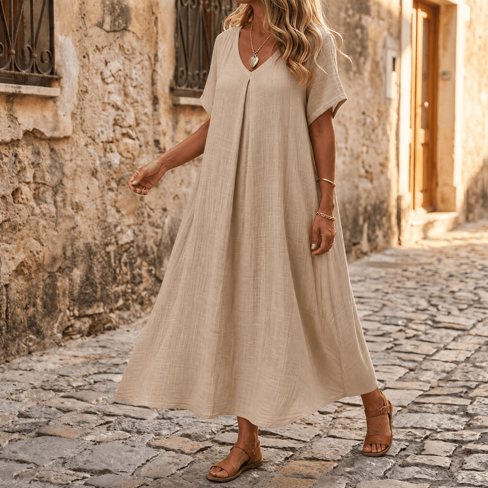 Lunessa – Women's breezy cotton linen summer dress