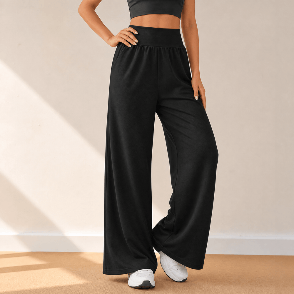 Lunessa – Women's High-Waist Wide-Leg Sweatpants