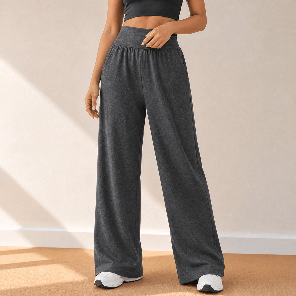Lunessa – Women's High-Waist Wide-Leg Sweatpants