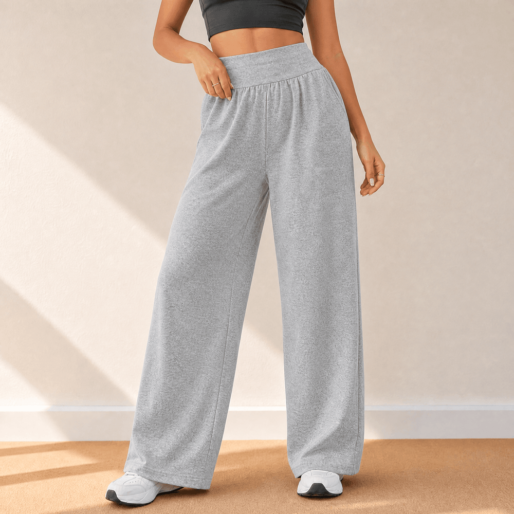 Lunessa – Women's High-Waist Wide-Leg Sweatpants