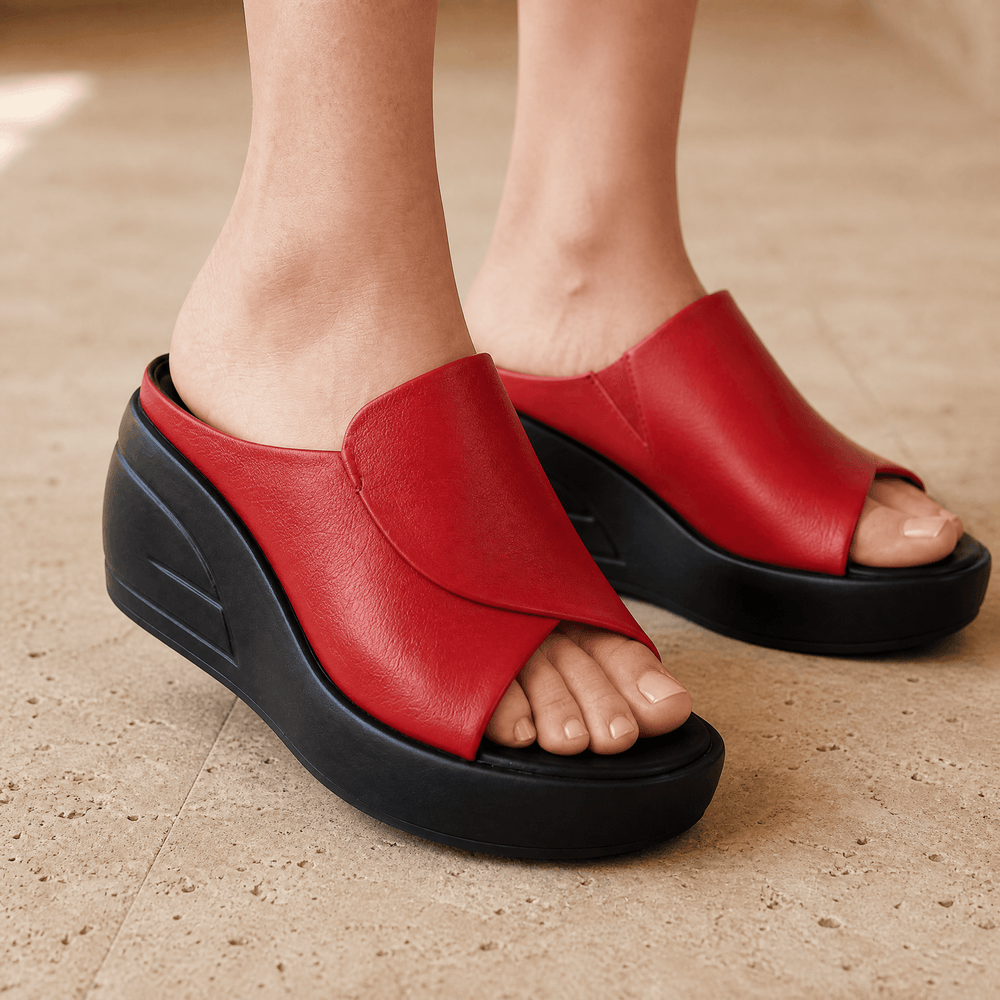 Luneva – Cushioned Wedge Sandals for Wide Feet