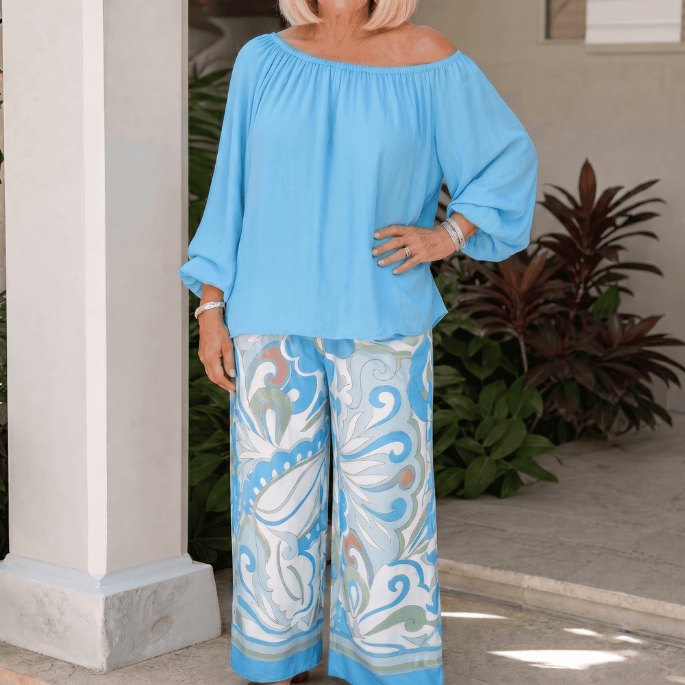 Luvella – Women's Flowy Resort-Wear Two-Piece Set