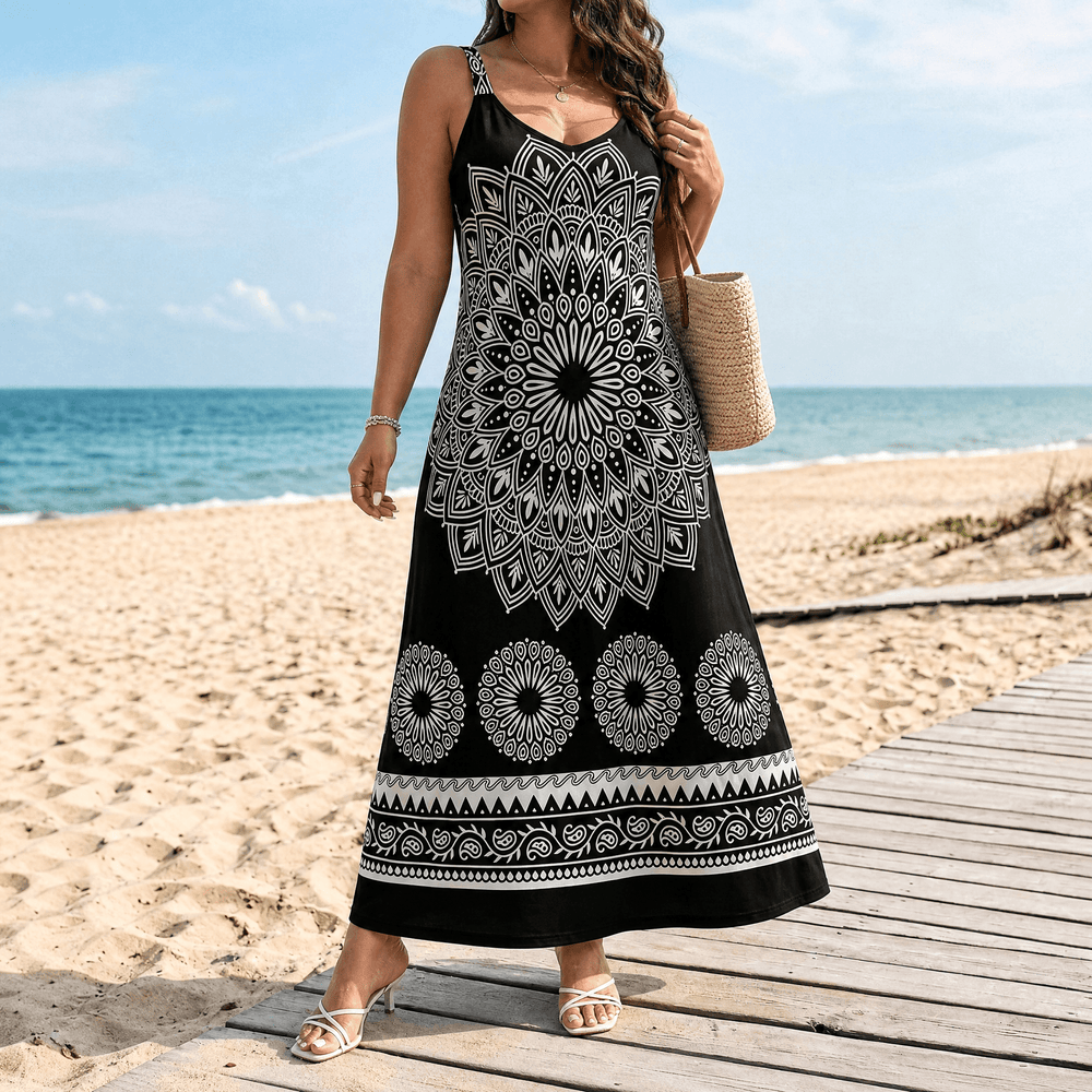 Mandara – Bohemian Mandala Maxi Dress