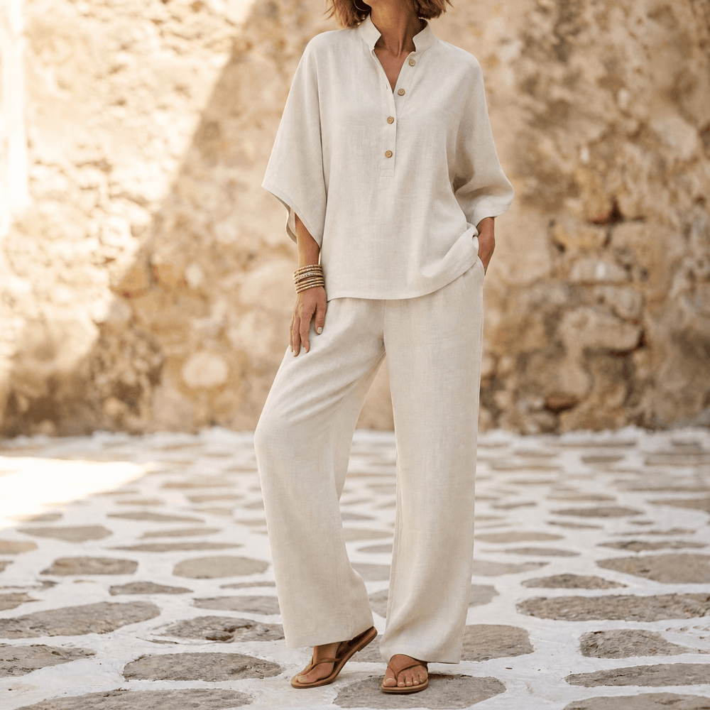 Marelle – Breezy Linen Two-Piece Set for Warm Days