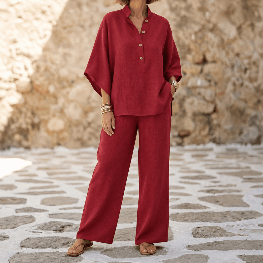 Marelle – Breezy Linen Two-Piece Set for Warm Days
