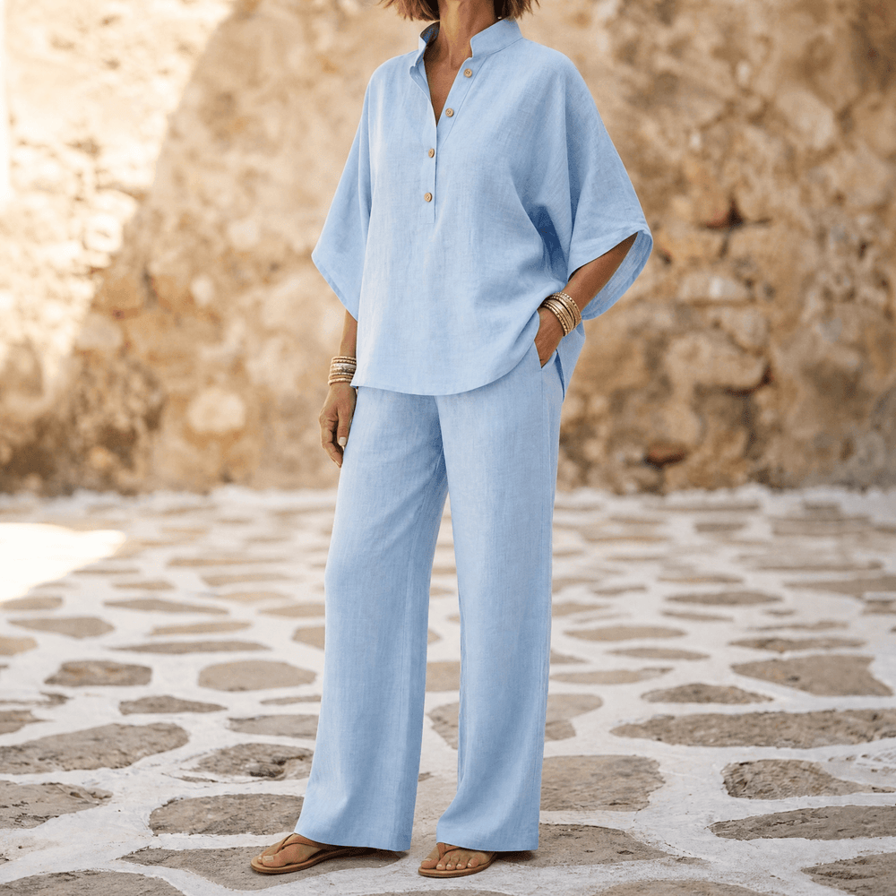 Marelle – Breezy Linen Two-Piece Set for Warm Days