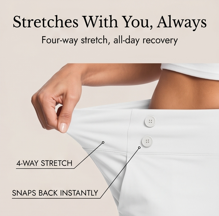 Marivella – Women's High-Waist Stretch Capri Pants