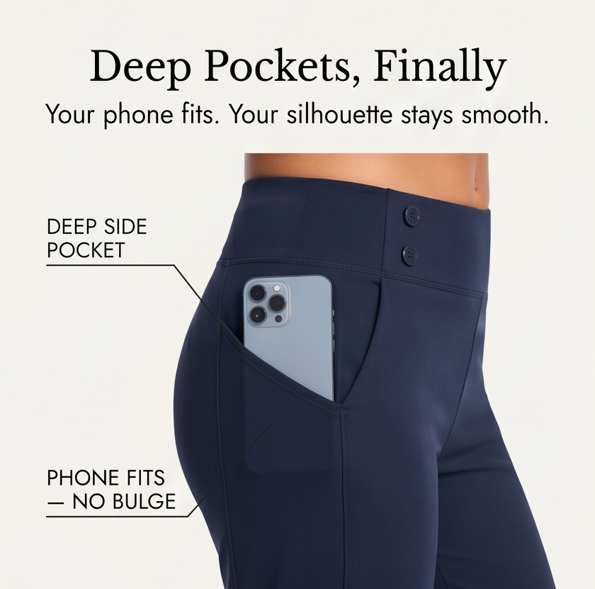 Marivella – Women's High-Waist Stretch Capri Pants