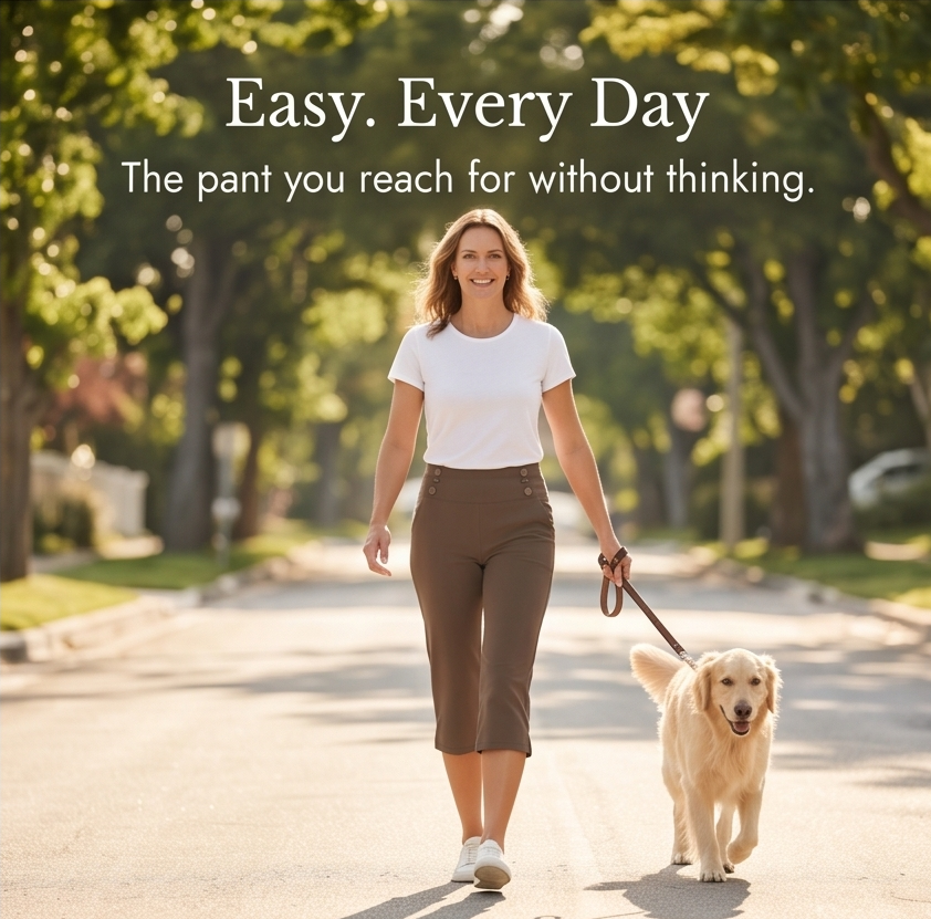 Marivella – Women's High-Waist Stretch Capri Pants