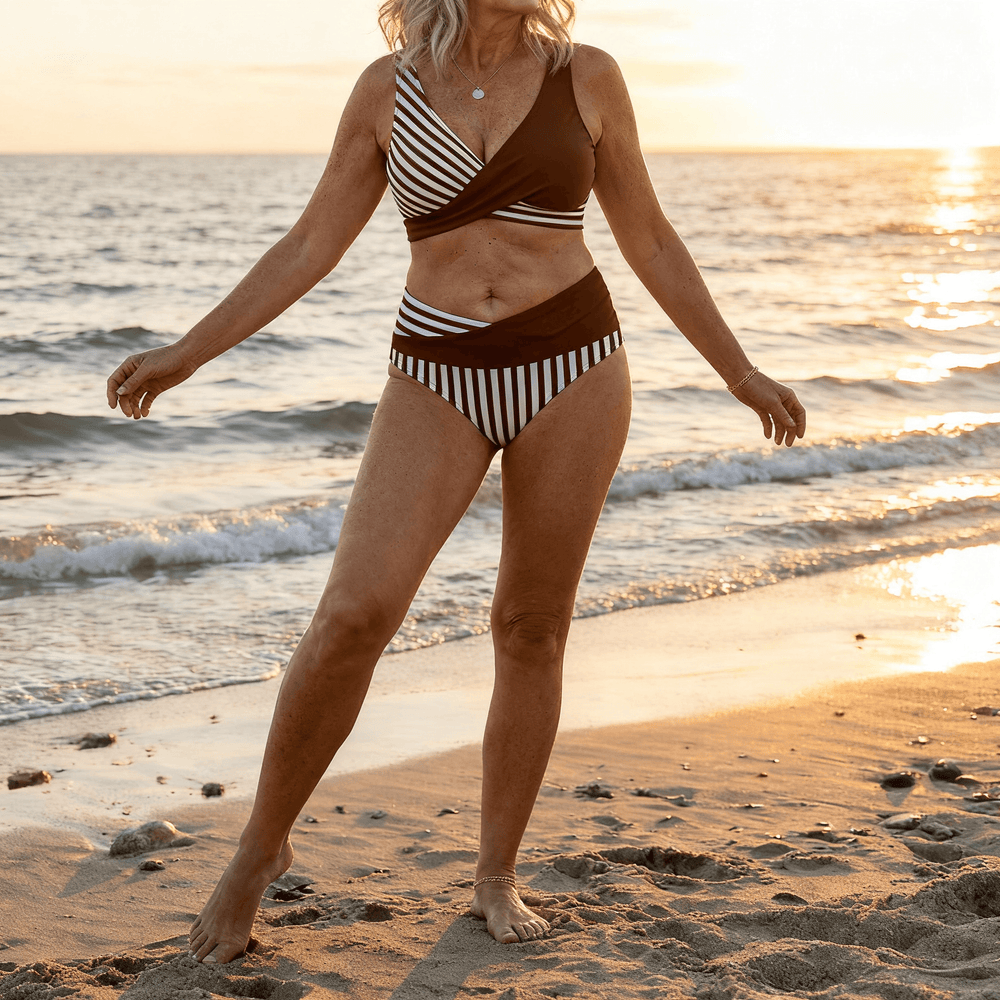 Marivelle – Women's Wrap-Front High-Waisted Bikini